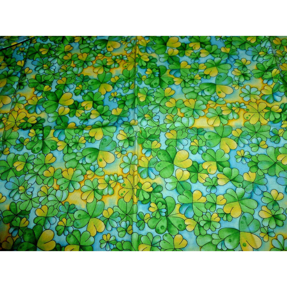 JO-ANN St. Patrick's Day Fabric Clover 43"x 1/2 yard‎ Cotton
